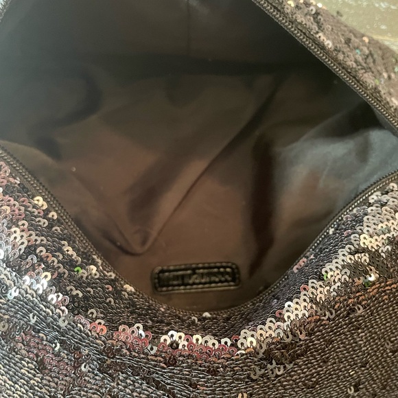 Sequin Black Clutch Bag - Picture 7 of 8